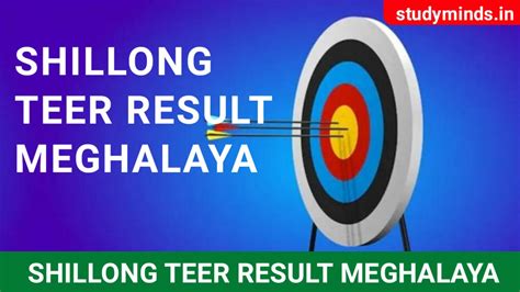shillong teer result list updated